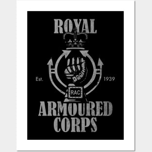 Royal Armoured Corps (distressed) Posters and Art